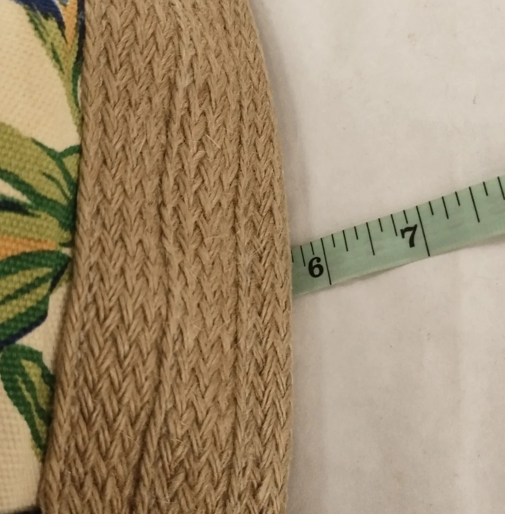 Tommy Hilfiger Floral Canvas Bag Woven Bottom